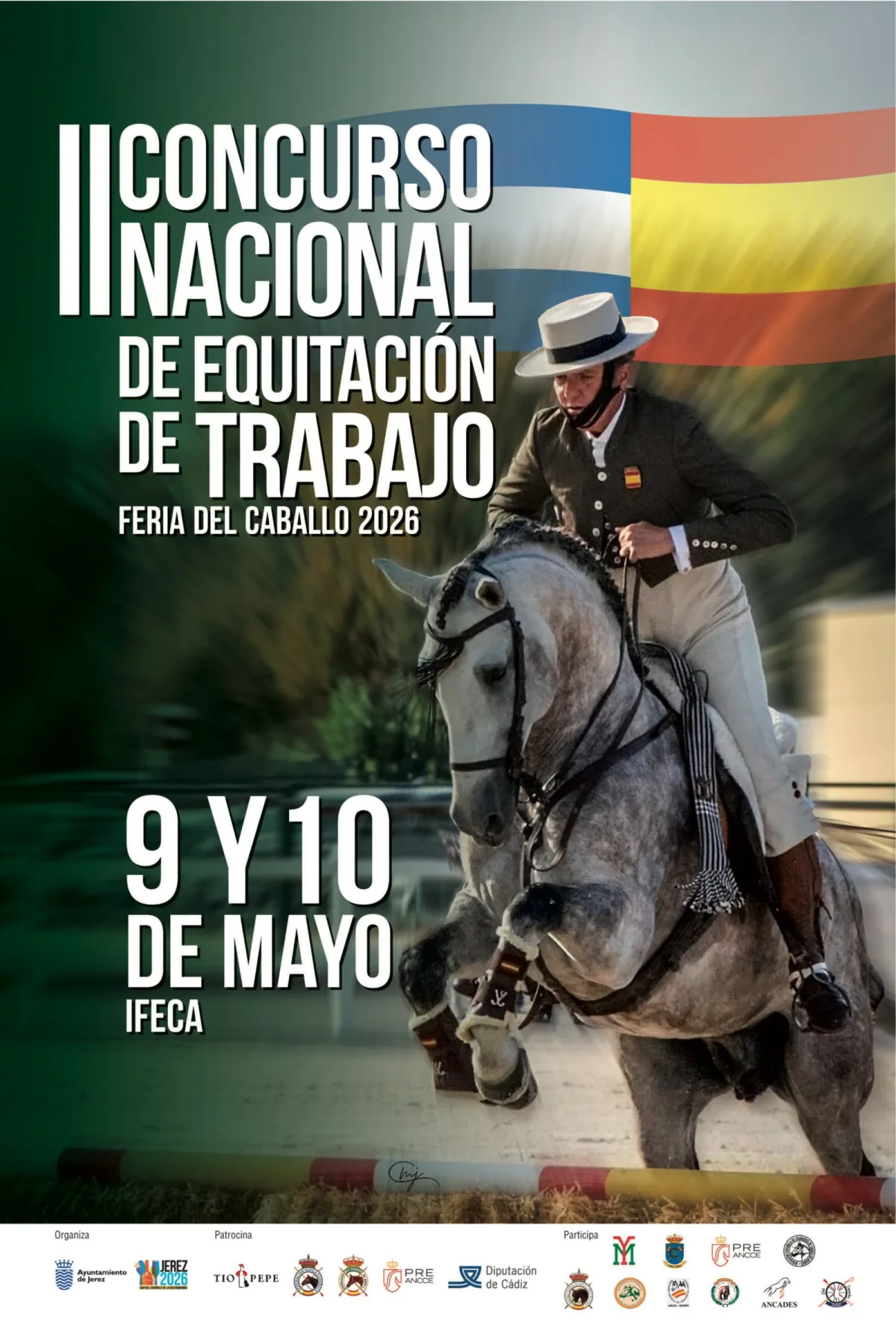 Cartel del II Concurso Nacional de Equitación de Trabajo — Feria Ecuestre de Jerez 2026
