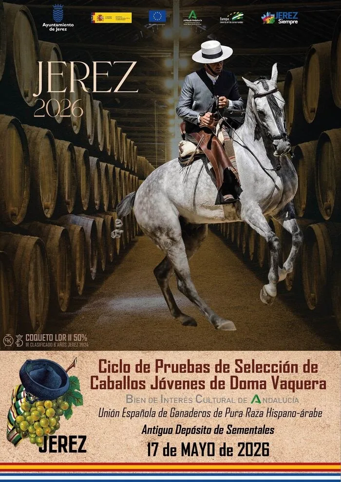 Cartel del PSCJ Doma Vaquera — Feria Ecuestre de Jerez 2026